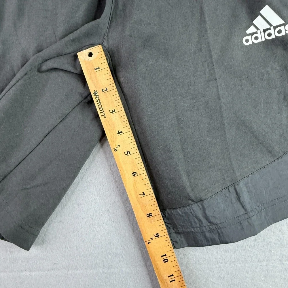 Adidas GG Fresh Athletic Shorts Mens Small Gray Cotton Blend NWT Drawstring